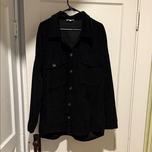 Eesome Dark Utility Jacket with Button Details